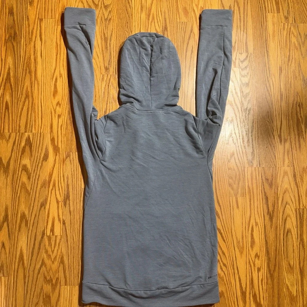 Nike Dri Fit Full Zipper Jacket Grey Size Kids Large